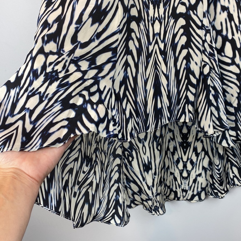 Anthro • Leifsdottir Inked Antonia Silk High Low Skirt - Picture 5 of 14
